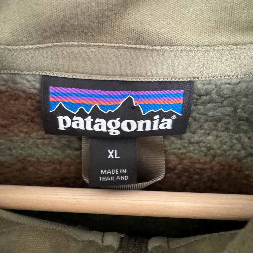 Patagonia Better Sweater Adult XL Camo 1/4 Zip Fleece Outdoor Mens 25523 BWSK - Picture 2 of 10